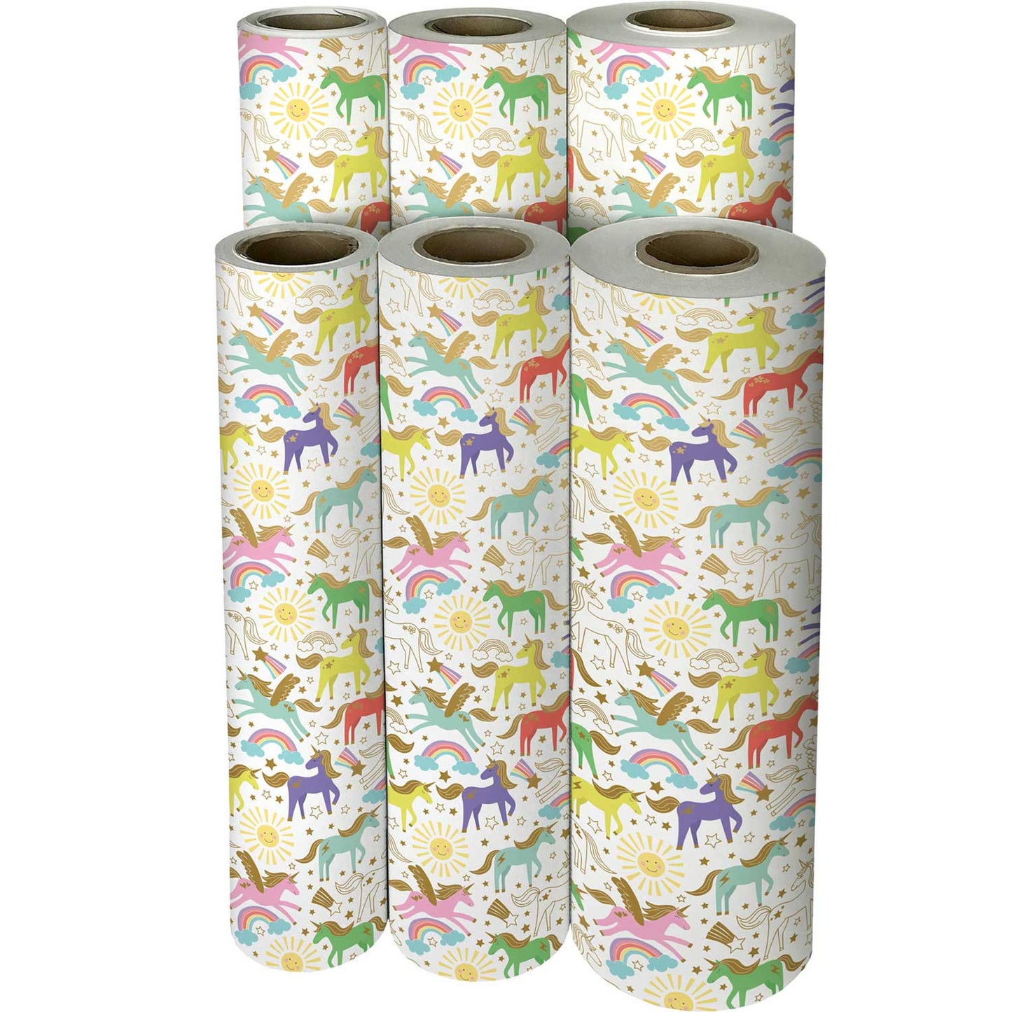 Unicorns Birthday Gift Wrap by Present Paper