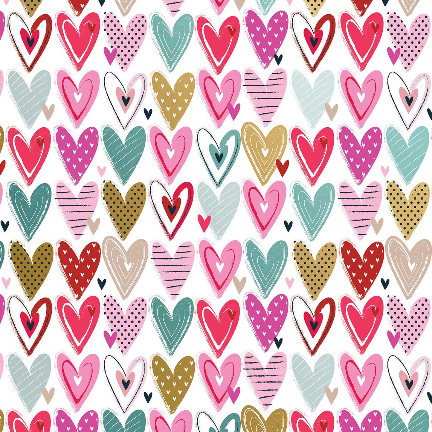 Pretty Hearts Love Gift Wrap by Present Paper