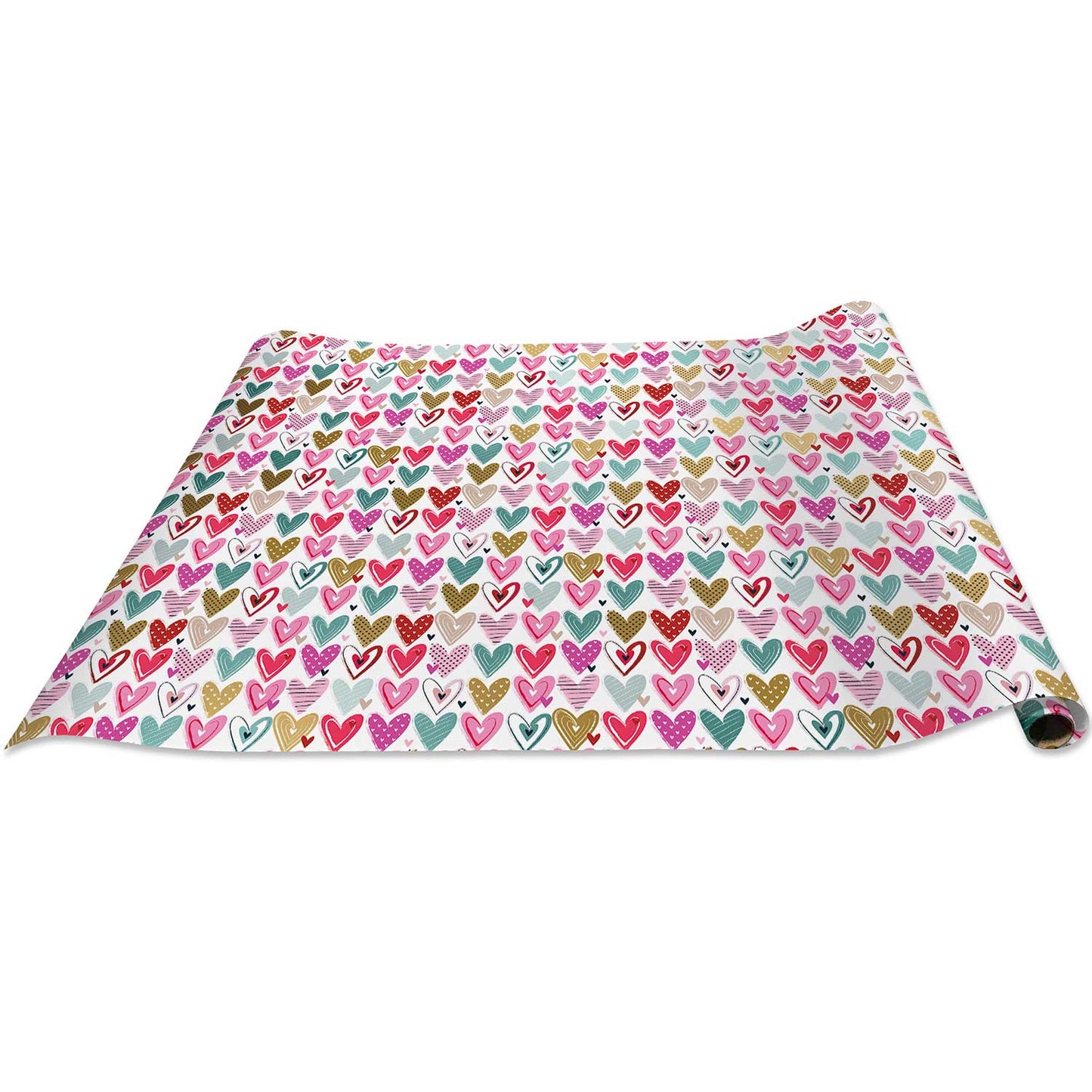 Pretty Hearts Love Gift Wrap by Present Paper