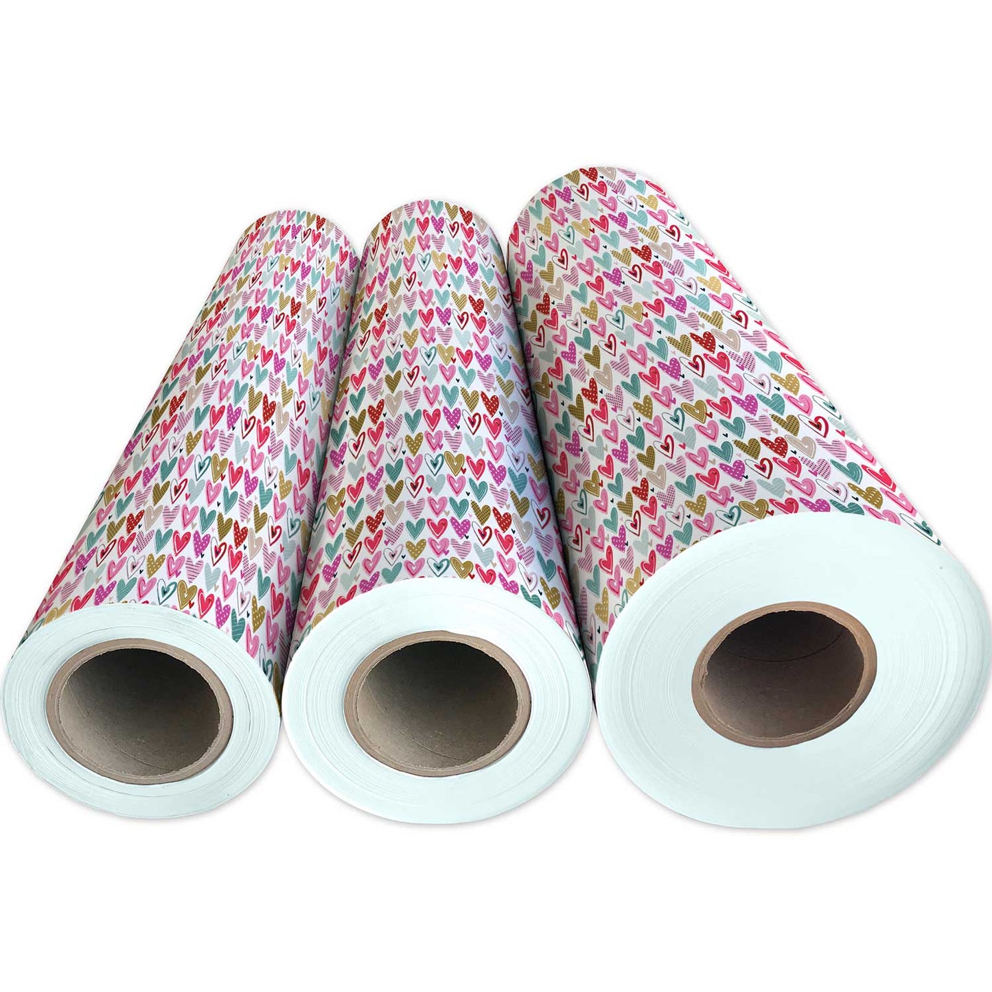 Pretty Hearts Love Gift Wrap by Present Paper