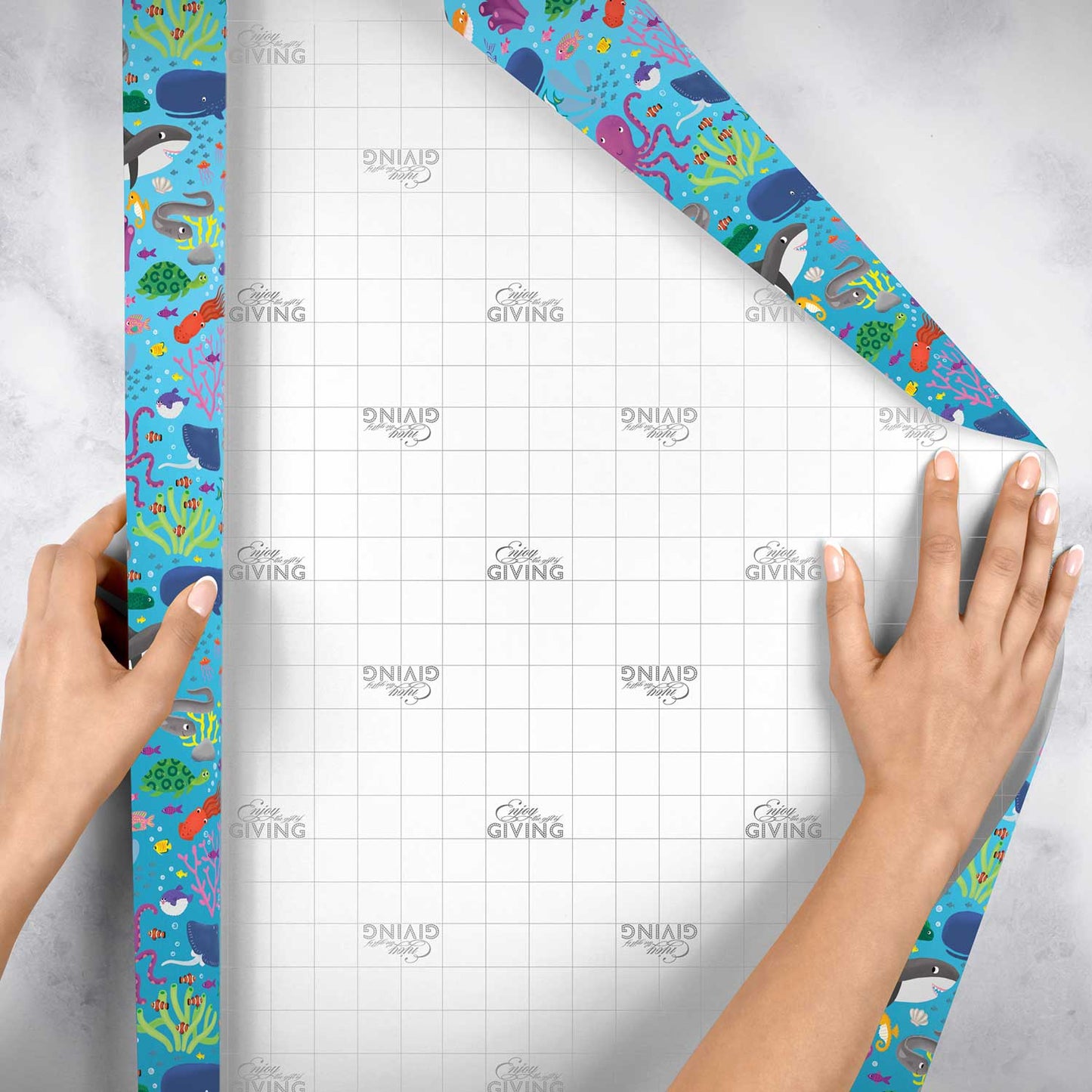 Ocean Friends Kids Gift Wrap by Present Paper