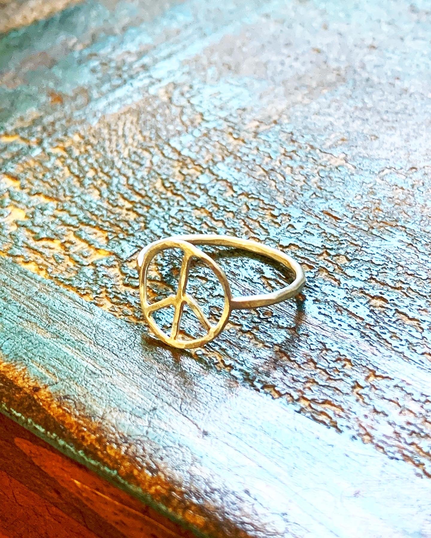 Peace Sign Ring by Jennifer Cervelli Jewelry