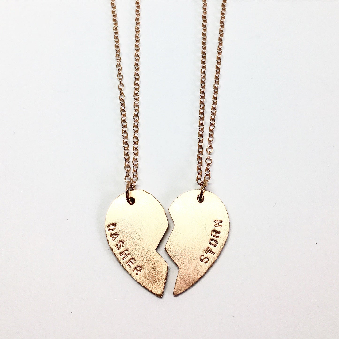 Best Friends Heart Necklaces by Jennifer Cervelli Jewelry