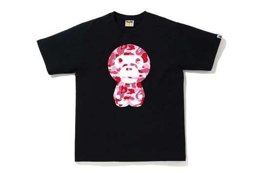 Bape ABC Camo Big Baby Milo Tee Black Pink by Phantom Marketplace