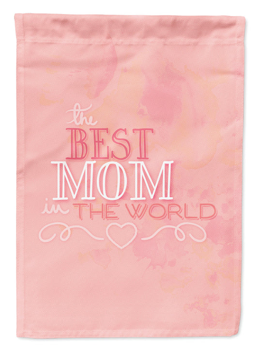 The Best Mom in the World Pink Flag Garden Size BB5419GF by Caroline's Treasures