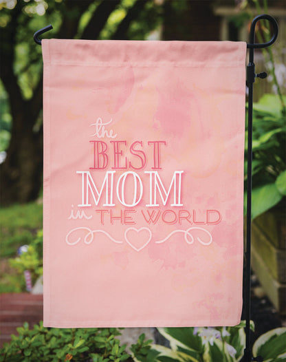 The Best Mom in the World Pink Flag Garden Size BB5419GF by Caroline's Treasures