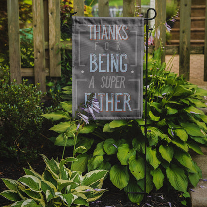 Thanks Super Father Flag Garden Size BB5428GF by Caroline's Treasures