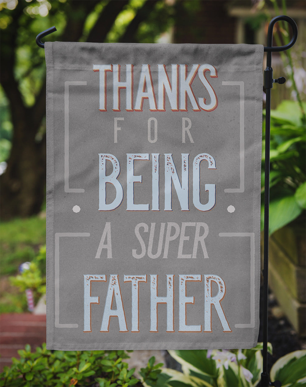 Thanks Super Father Flag Garden Size BB5428GF by Caroline's Treasures