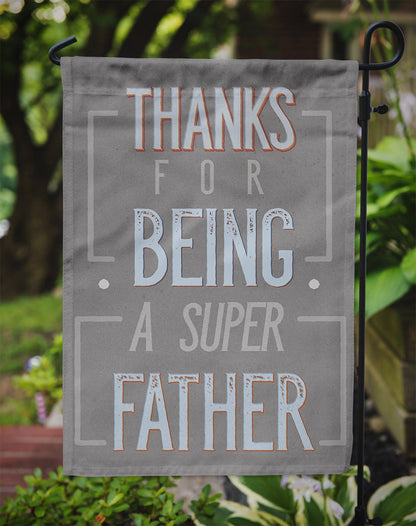 Thanks Super Father Flag Garden Size BB5428GF by Caroline's Treasures