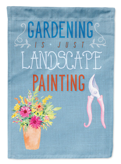 Gardening is Landscape Painting Flag Garden Size BB5434GF by Caroline's Treasures