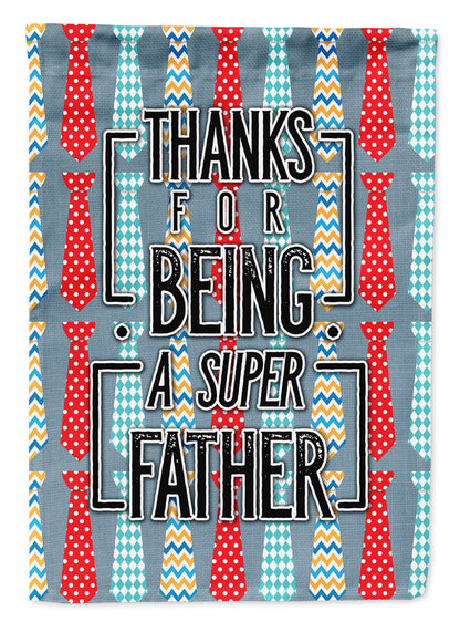 Thanks Super Father Flag Garden Size BB5435GF by Caroline's Treasures