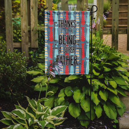 Thanks Super Father Flag Garden Size BB5435GF by Caroline's Treasures