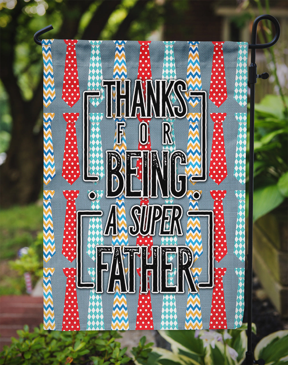 Thanks Super Father Flag Garden Size BB5435GF by Caroline's Treasures