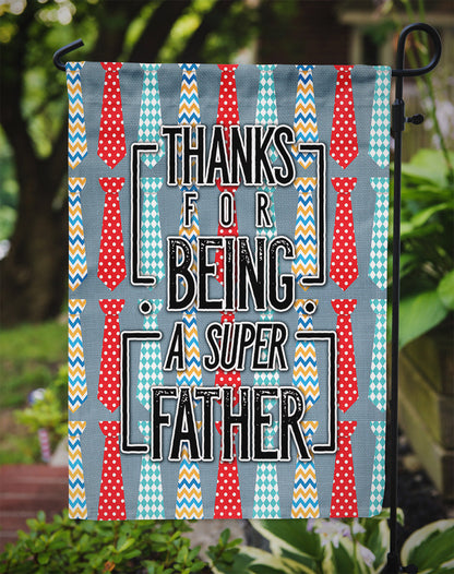 Thanks Super Father Flag Garden Size BB5435GF by Caroline's Treasures