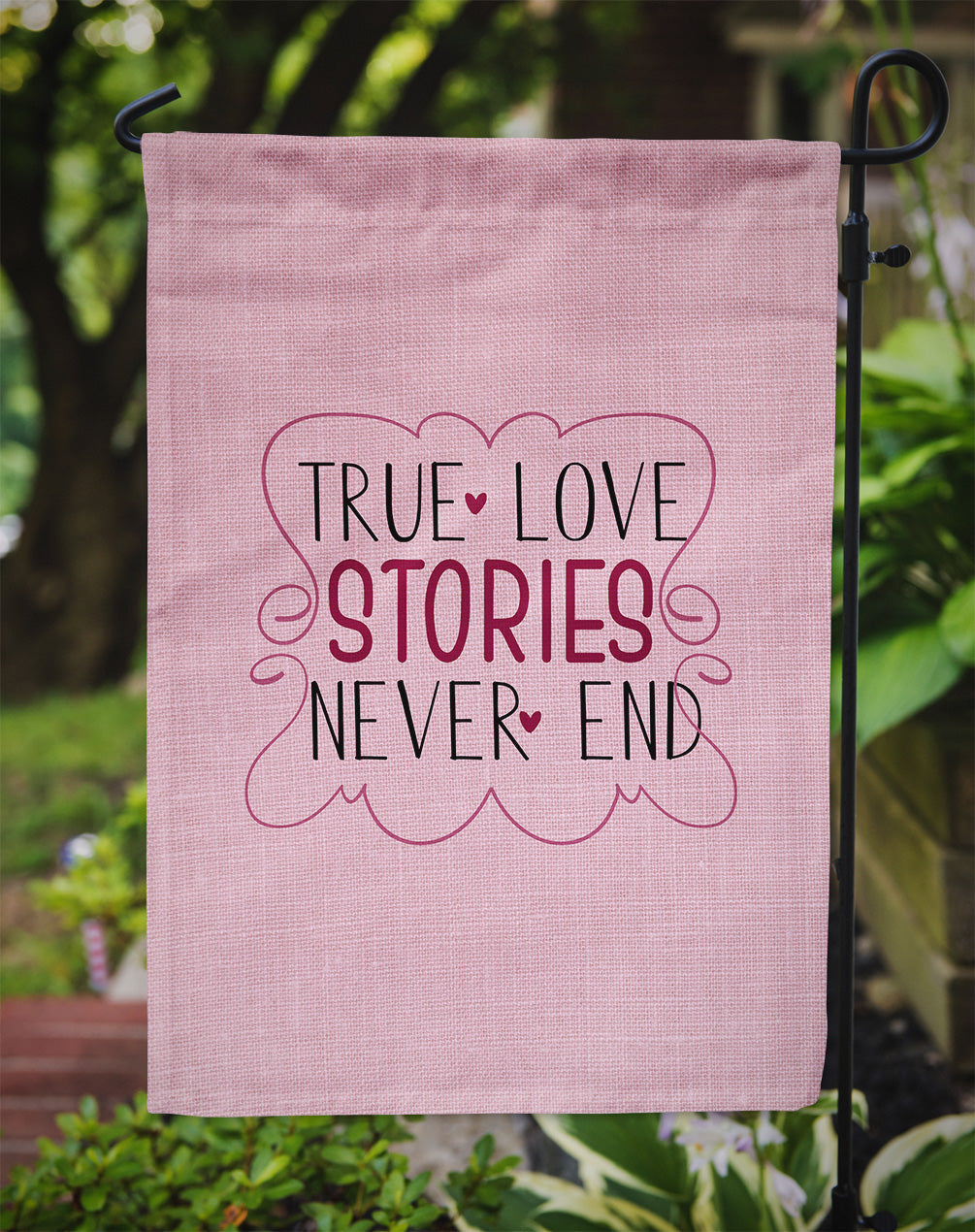 True Love Stories Never End Flag Garden Size BB5446GF by Caroline's Treasures