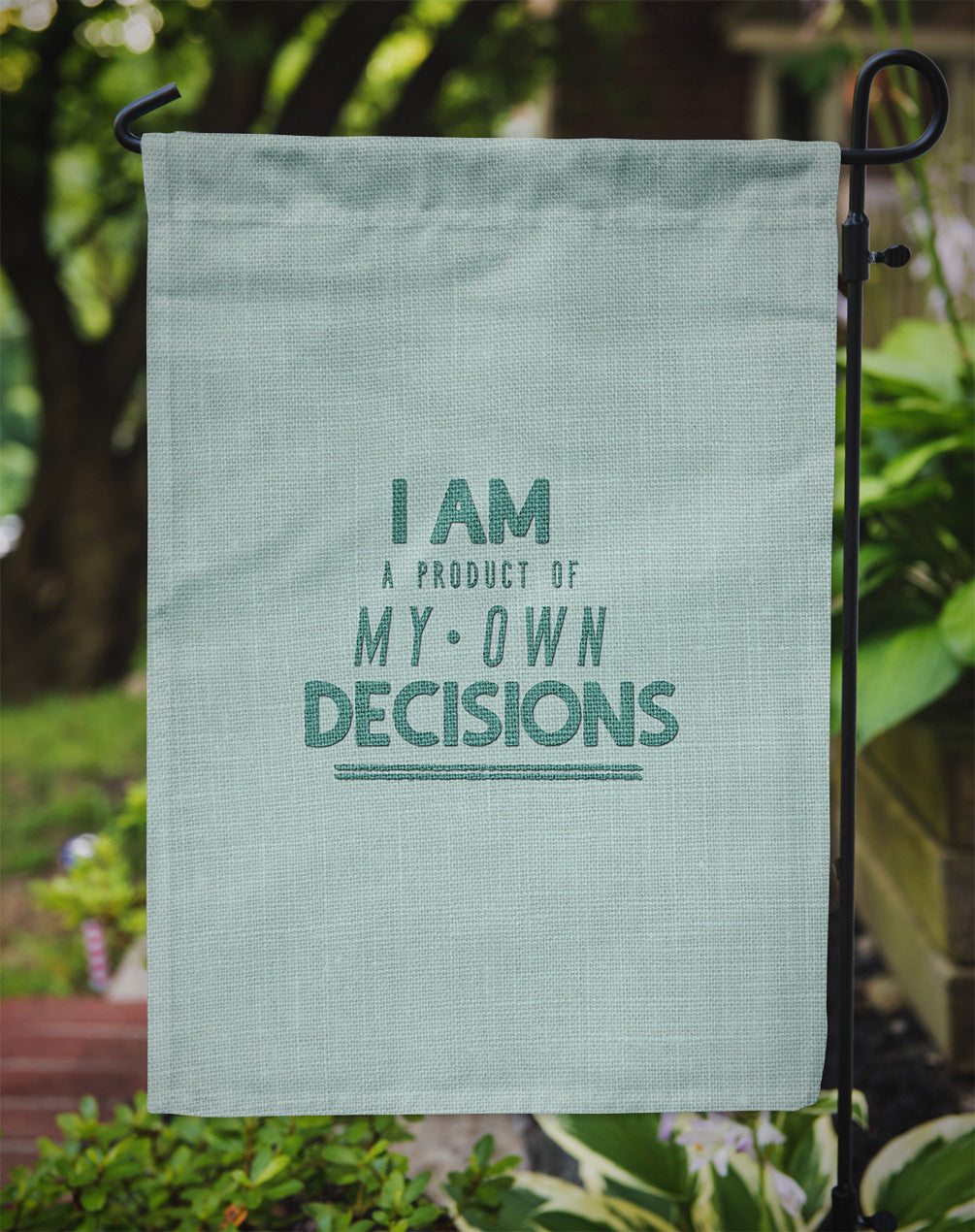 Product of My Own Decisions Flag Garden Size BB5456GF by Caroline's Treasures