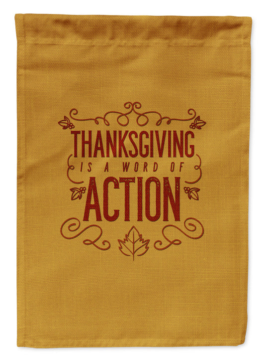Thanksgiving is Action Flag Garden Size BB5458GF by Caroline's Treasures