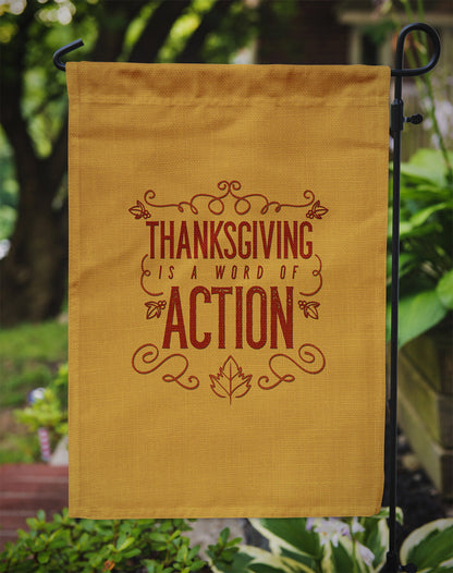 Thanksgiving is Action Flag Garden Size BB5458GF by Caroline's Treasures