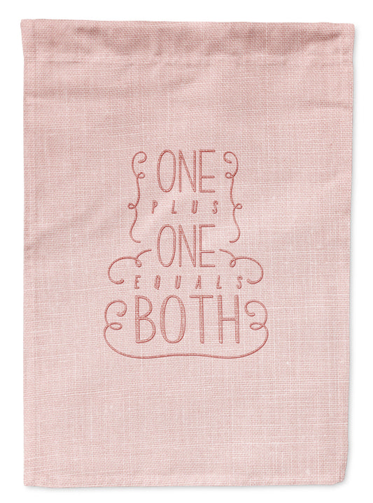 One Plus One Equals Both Flag Garden Size BB5461GF by Caroline's Treasures