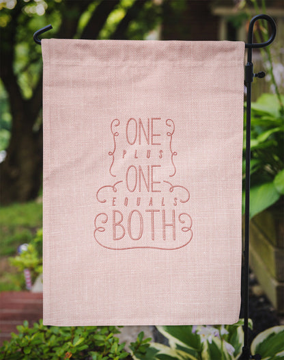 One Plus One Equals Both Flag Garden Size BB5461GF by Caroline's Treasures