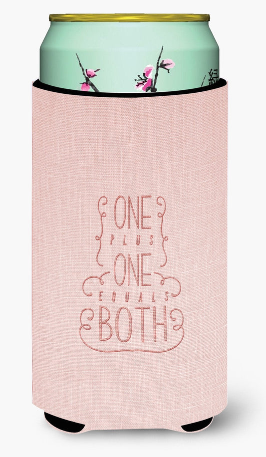 One Plus One Equals Both Tall Boy Beverage Insulator Hugger BB5461TBC by Caroline's Treasures