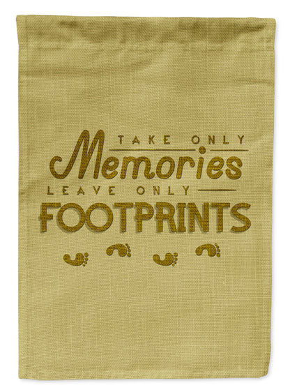 Take Memories Leave Footprints Flag Garden Size BB5464GF by Caroline's Treasures