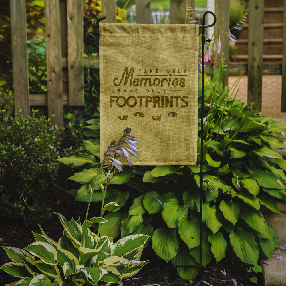 Take Memories Leave Footprints Flag Garden Size BB5464GF by Caroline's Treasures