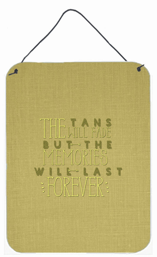 Tans Will Fade Memories Last Wall or Door Hanging Prints BB5471DS1216 by Caroline's Treasures