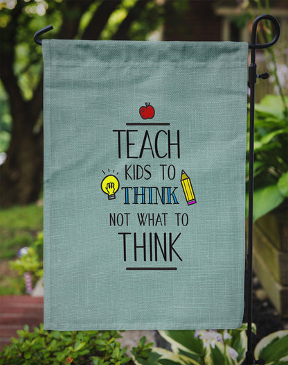 Teach Kis to Think Teacher Flag Garden Size BB5475GF by Caroline's Treasures