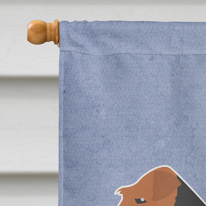 Welsh Terrier Welcome Flag Canvas House Size BB5489CHF by Caroline's Treasures