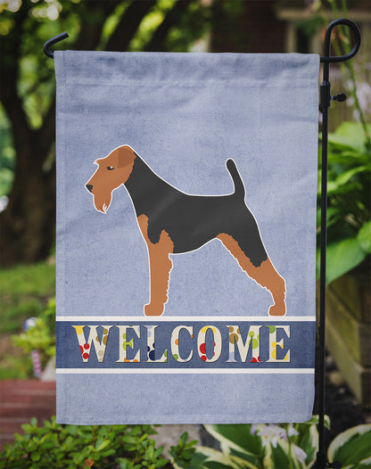 Welsh Terrier Welcome Flag Garden Size BB5489GF by Caroline's Treasures