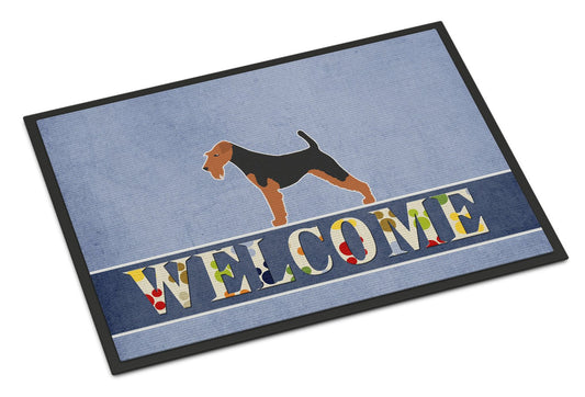 Welsh Terrier Welcome Indoor or Outdoor Mat 24x36 BB5489JMAT by Caroline's Treasures