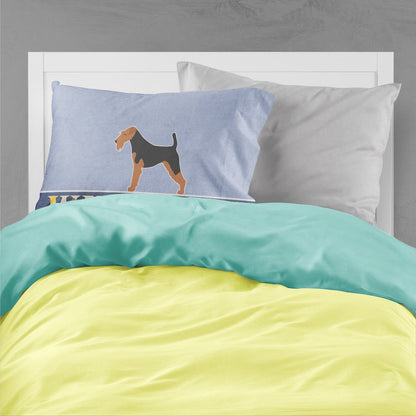 Welsh Terrier Welcome Fabric Standard Pillowcase BB5489PILLOWCASE by Caroline's Treasures