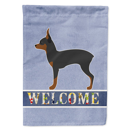 Toy Fox Terrier Welcome Flag Canvas House Size BB5491CHF by Caroline's Treasures