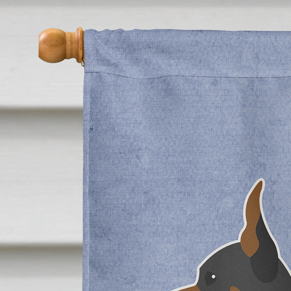 Toy Fox Terrier Welcome Flag Canvas House Size BB5491CHF by Caroline's Treasures