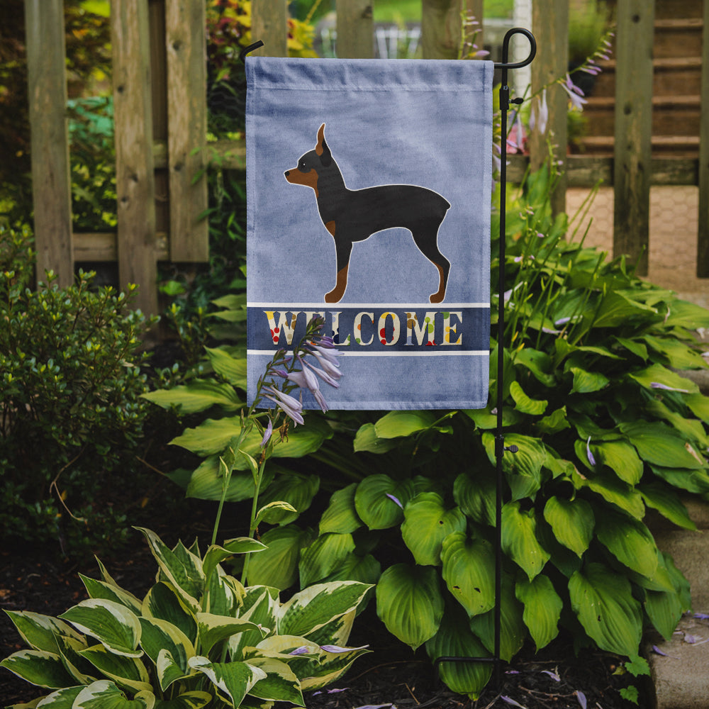 Toy Fox Terrier Welcome Flag Garden Size BB5491GF by Caroline's Treasures