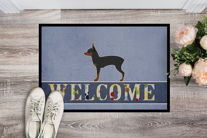 Toy Fox Terrier Welcome Indoor or Outdoor Mat 18x27 BB5491MAT by Caroline's Treasures