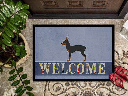 Toy Fox Terrier Welcome Indoor or Outdoor Mat 18x27 BB5491MAT by Caroline's Treasures