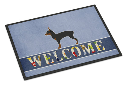 Toy Fox Terrier Welcome Indoor or Outdoor Mat 18x27 BB5491MAT by Caroline's Treasures