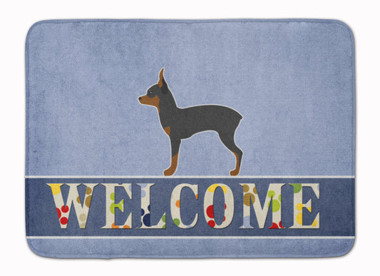 Toy Fox Terrier Welcome Machine Washable Memory Foam Mat BB5491RUG by Caroline's Treasures