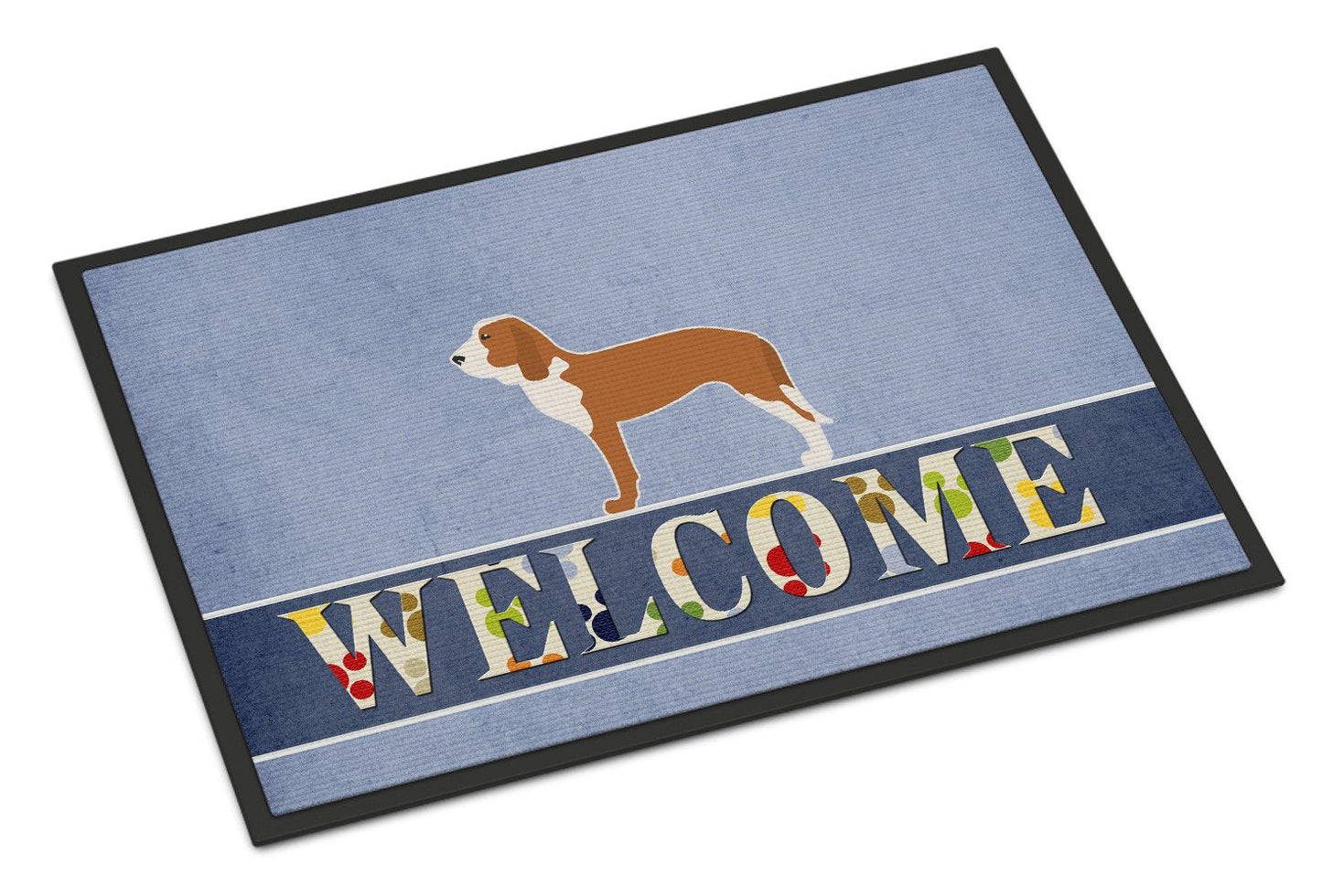 Spanish Hound Welcome Indoor or Outdoor Mat 24x36 BB5495JMAT by Caroline's Treasures