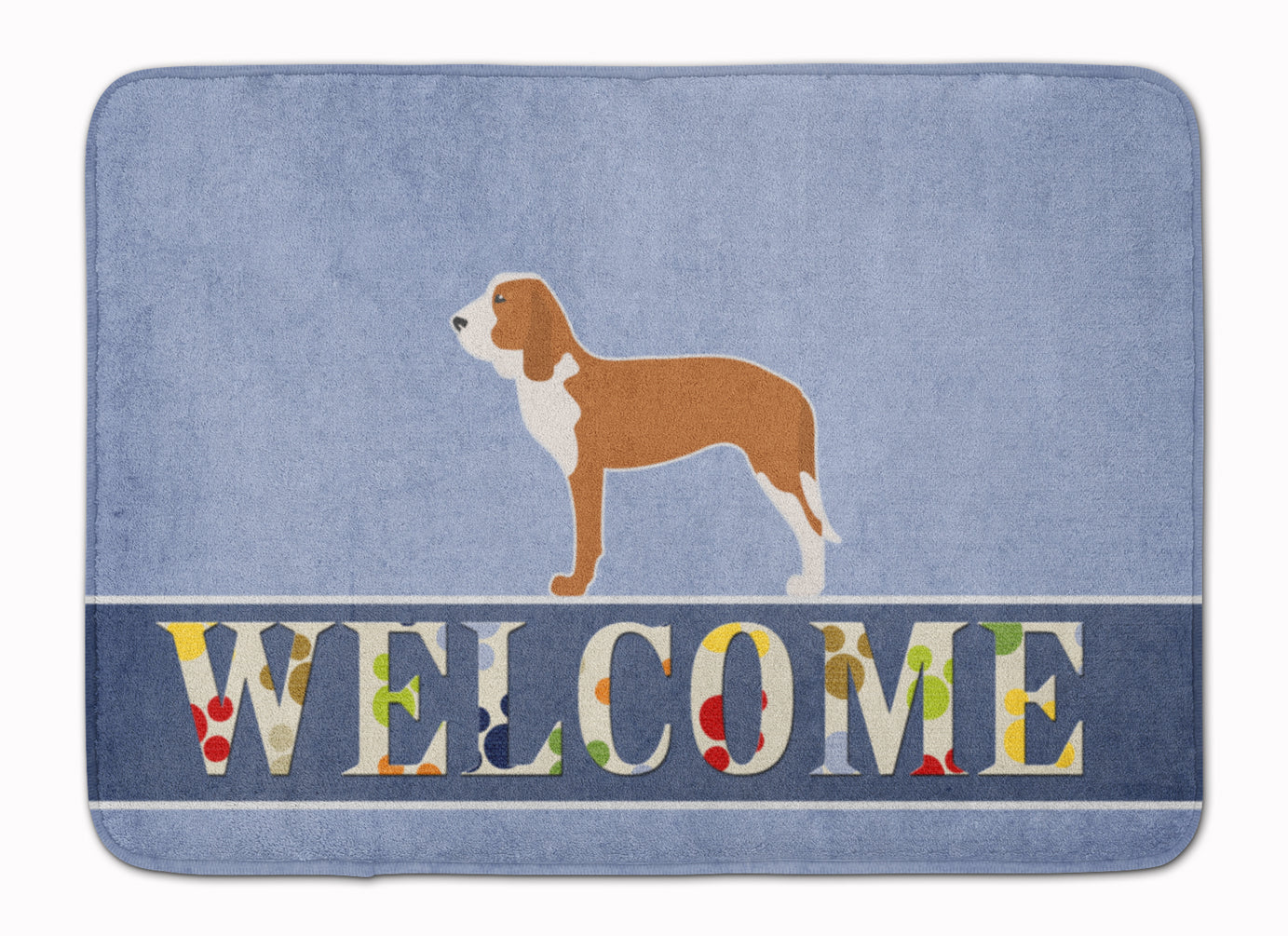 Spanish Hound Welcome Machine Washable Memory Foam Mat BB5495RUG by Caroline's Treasures