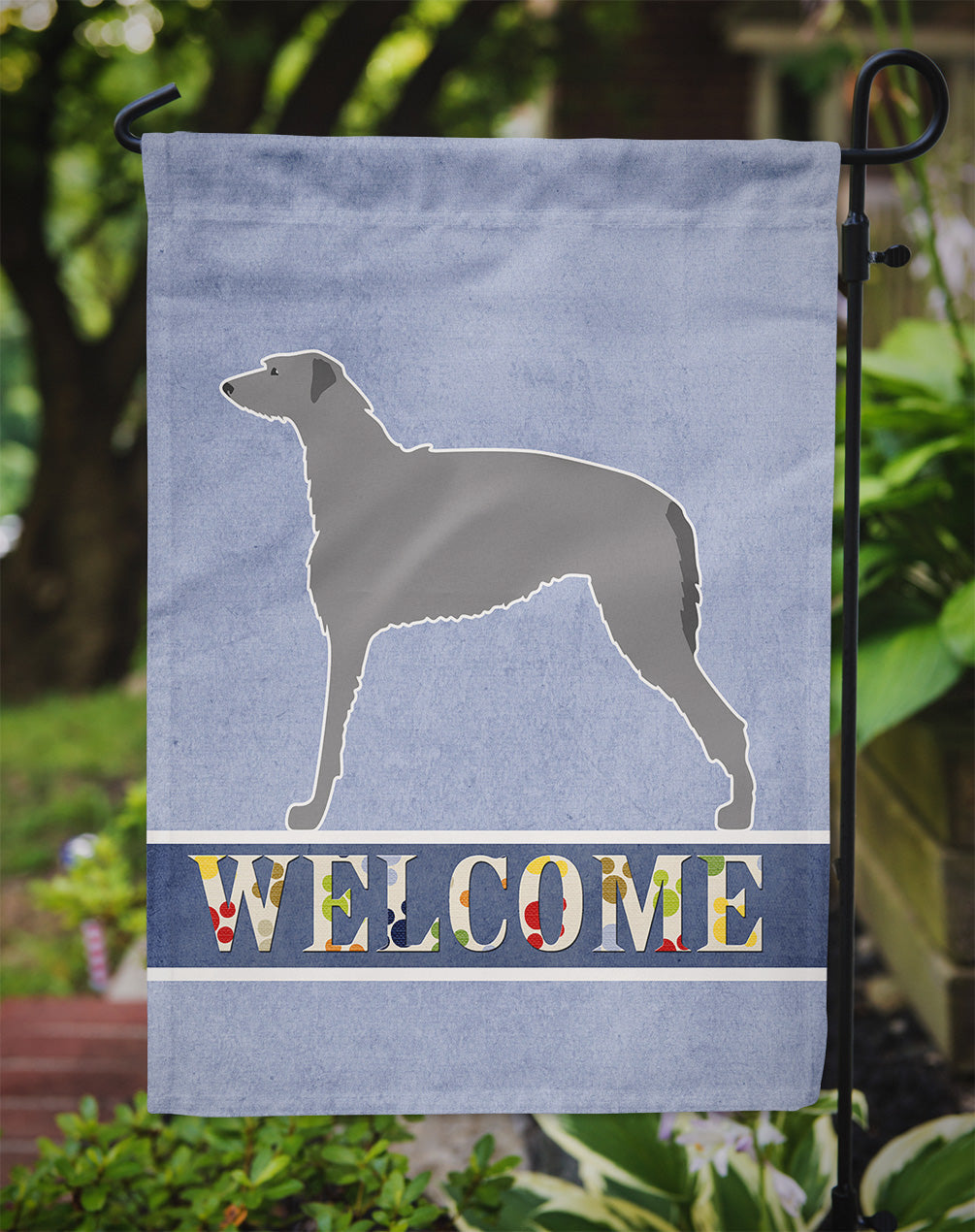 Scottish Deerhound Welcome Flag Garden Size BB5500GF by Caroline's Treasures