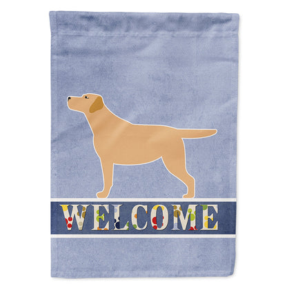 Yellow Labrador Retriever Welcome Flag Canvas House Size BB5501CHF by Caroline's Treasures