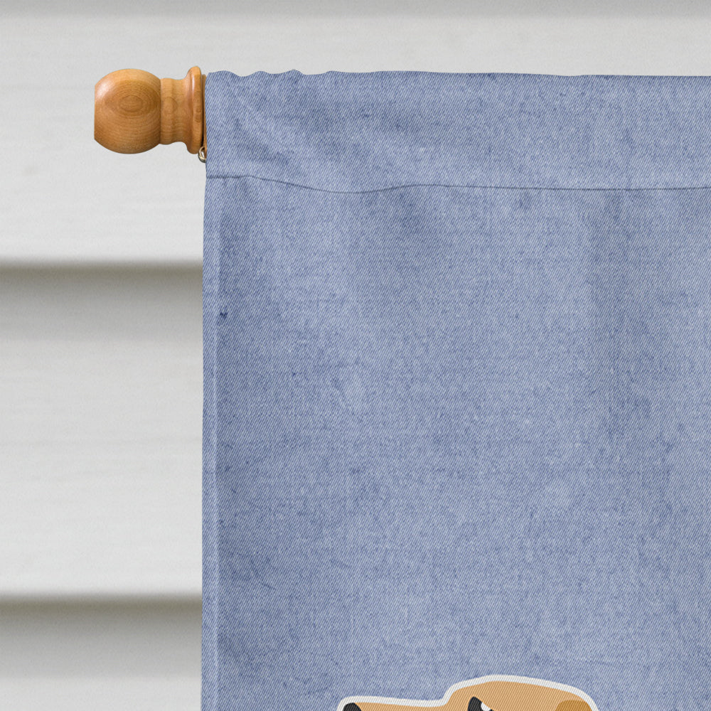 Yellow Labrador Retriever Welcome Flag Canvas House Size BB5501CHF by Caroline's Treasures