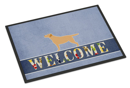 Yellow Labrador Retriever Welcome Indoor or Outdoor Mat 24x36 BB5501JMAT by Caroline's Treasures