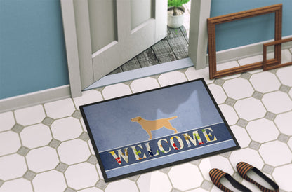 Yellow Labrador Retriever Welcome Indoor or Outdoor Mat 24x36 BB5501JMAT by Caroline's Treasures