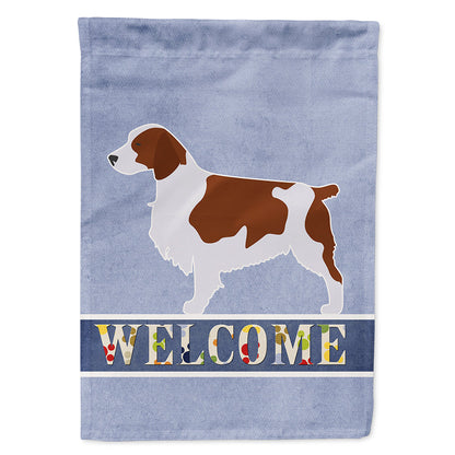 Welsh Springer Spaniel Welcome Flag Canvas House Size BB5504CHF by Caroline's Treasures