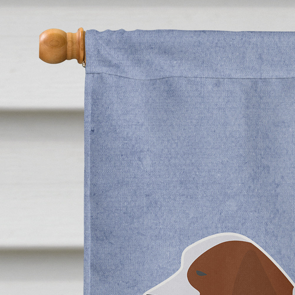 Welsh Springer Spaniel Welcome Flag Canvas House Size BB5504CHF by Caroline's Treasures