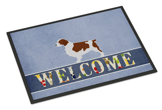 Welsh Springer Spaniel Welcome Indoor or Outdoor Mat 18x27 BB5504MAT by Caroline's Treasures